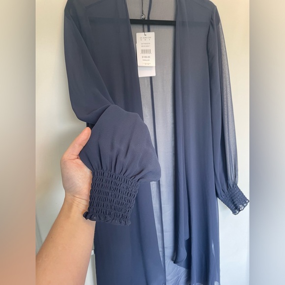 NWT Jacques Vert Collection Navy Open Cardigan / Shawl - Picture 3 of 6